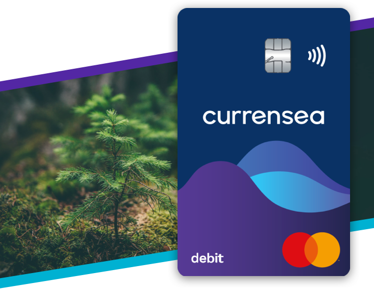 The Currensea travel debit card, the the travel card that gives back